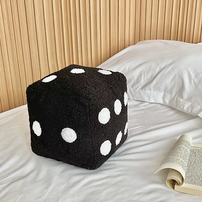 20Cm Ins Creative Simple Home Decoration Pillow Fun Simulation Dice Plush Toy Sofa Cushion Floor Mat