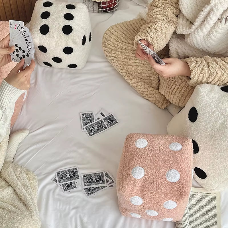 20Cm Ins Creative Simple Home Decoration Pillow Fun Simulation Dice Plush Toy Sofa Cushion Floor Mat