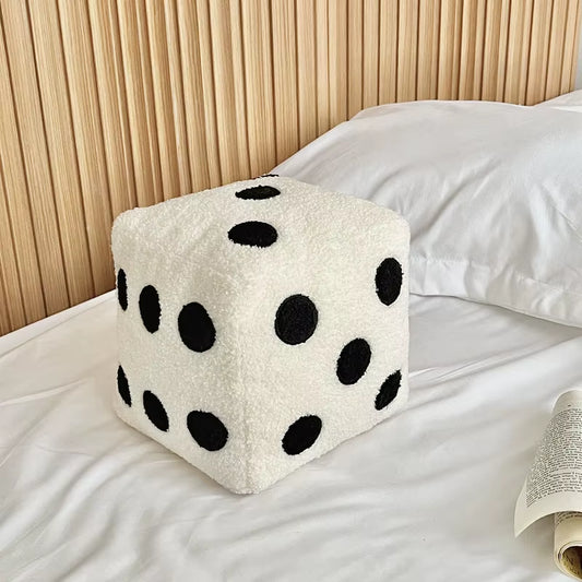 20Cm Ins Creative Simple Home Decoration Pillow Fun Simulation Dice Plush Toy Sofa Cushion Floor Mat